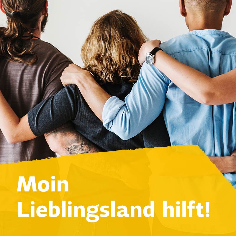 Moin Lieblingsland hilft Spendenaktion